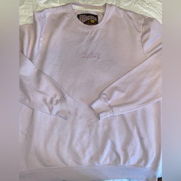 Unity San Francisco Sweatshirt Pink Size Large Golf brand designer vintage - Picture 2 of 5
